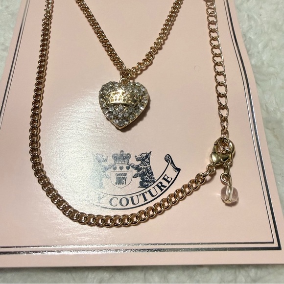 Juicy Couture Gold Heart Pendant Necklace - Picture 2 of 6